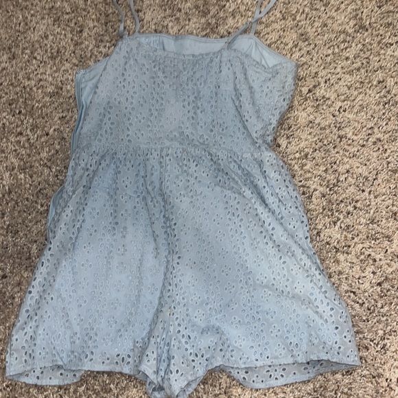 Baby blue summer romper - Picture 2 of 4